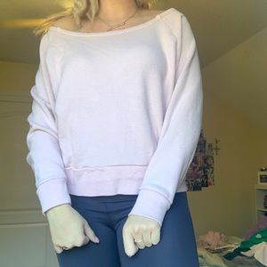 Pink sweatshirt loungewear top